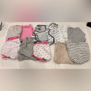 12 Velcro baby swaddle bundle